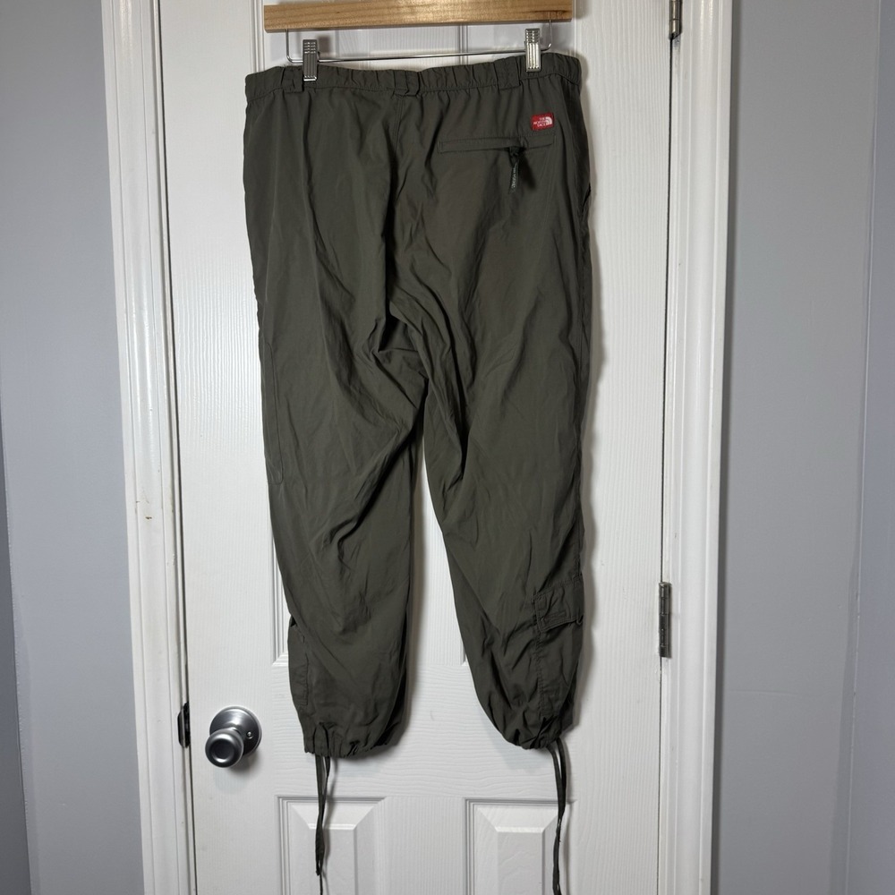 The North-Face Women Green Nylon Pants Packable Cropped Lightweight 12 TNF